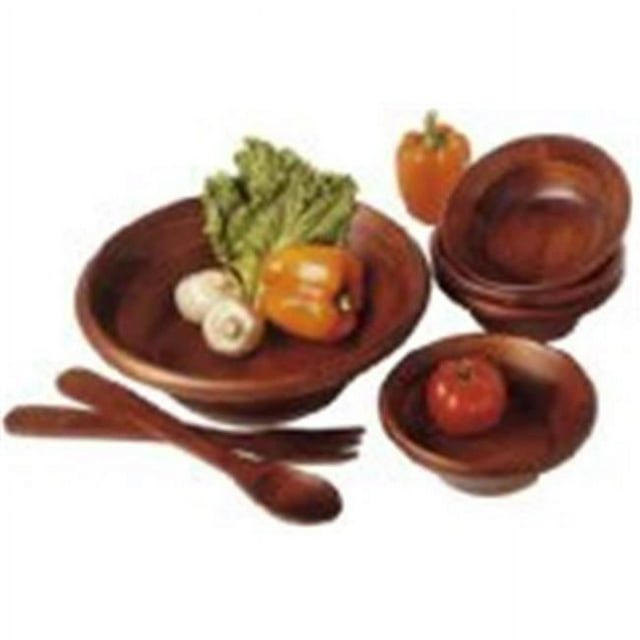 Lipper 290-7 Bol à Salade de Cerise Ensemble Rond 7 Pcs avec Serveurs