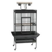 Prevue Pet Products Select Wrought Iron Bird Cage 30" x 22" x 63", Black