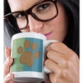 thumbnail image 2 of 3drose, Stripes and Solids Paw Print - Fun Animal Art, 11oz Mug, 2 of 6