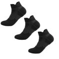 thumbnail image 2 of CNEJRHG Women Men Athletic Socks No Show Unisex Ankle Running Socks Low Cut Cushioned Sports Hiking Socks,Size 5-12 Black 3Pairs, 2 of 3