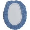 thumbnail image 4 of Better Trends 18"x20" Premium Toilet Lid Cover 100% Cotton Tufted Bathroom Rug Water Absorbent Reversible Machine Washable Dark Blue - Edge Collection, 4 of 4