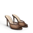 thumbnail image 3 of DREAM PAIRS Mule Heels for Women High Heels Stiletto Open Round Peep Toe Mules Sandals Slip on Dress Shoes Sexy Heeled for Party Dressy Prom Wedding, 3 of 8