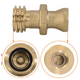 thumbnail image 4 of 2X RE7141M Thread Valve Forklift Propane Tank Male Connector Connection Fitting Adapter,2 x connector,Photo Color, 4 of 6
