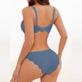 thumbnail image 4 of Levmjia Women's Lingerie Set Push Up Bra and Thong Solid Color Comfortable Breathable Sleep Honeymoon Valentine's Day Daily Wear, 4 of 6