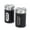 Black, variant on STJKBDFC Stainless Steel & Glass Red Salt & Pepper Shaker Set with Pour Spout (2 Pack)