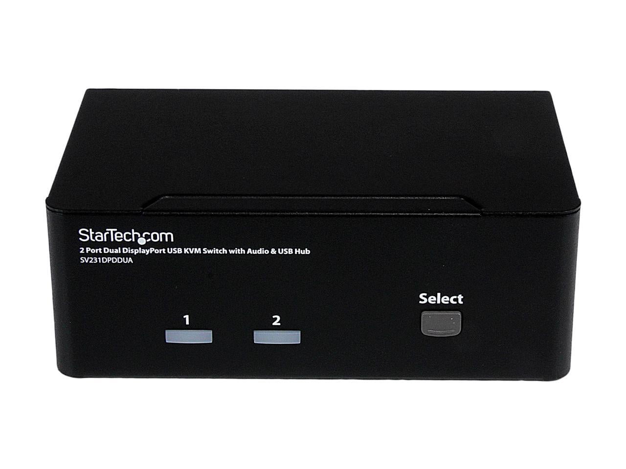 StarTech 2-Port DisplayPort Dual-Monitor KVM Switch - 4K 60Hz