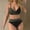 Army Green, variant on PWPSG Color Block Wrap Front V Neck Top with Contrast High Waist Bottom Two Piece Swimsuit Green XXL