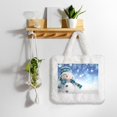 thumbnail image 5 of Yiaed Christmas Snowman In The Snow Print Fluffy Shoulder Bag Plush Bags Women Ladies Tote Bag Fluffy White Furry Purse Handbag for Autumn and Winter, 5 of 7