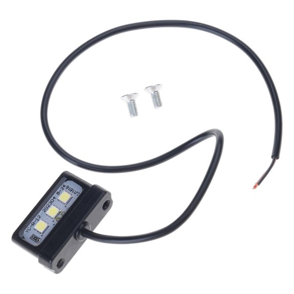 Modern LED License Plate Light High Visibility Waterproof Design Strong Metal Housing Suitable for Motorcycle Scooters