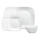 thumbnail image 1 of Corelle Vitrelle Juego De Vajilla Cuadrada De 18 Piezas Para 6 Personas Juego De Platos Y Tazones Cuadrados Livianos Resistentes Al Vidrio Y A Las Astillas De Triple Capa Blanco Puro, 1 of 5