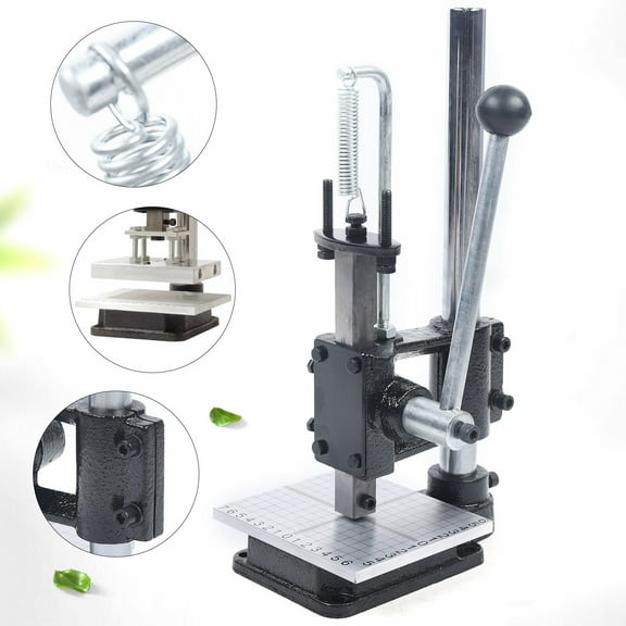DIY Leather Craft Embossing Press Machine Hand Punching Tool Imprinting Stamps