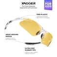 thumbnail image 5 of Xagger Youth Polarized Sports Sunglasses for Boys Girls Age 8-14 Kids Baseball Softball TR90 Frame Glasses, 5 of 6