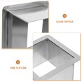 thumbnail image 4 of Miangastore Goulotte Argentée en Acier Inoxydable 1Pcs 7.07x7.07x3.93 Po, 4 of 9