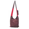 thumbnail image 3 of The Collection Royal Butterfly Floral and Vine Cotton Hobo Bag Red, 3 of 4