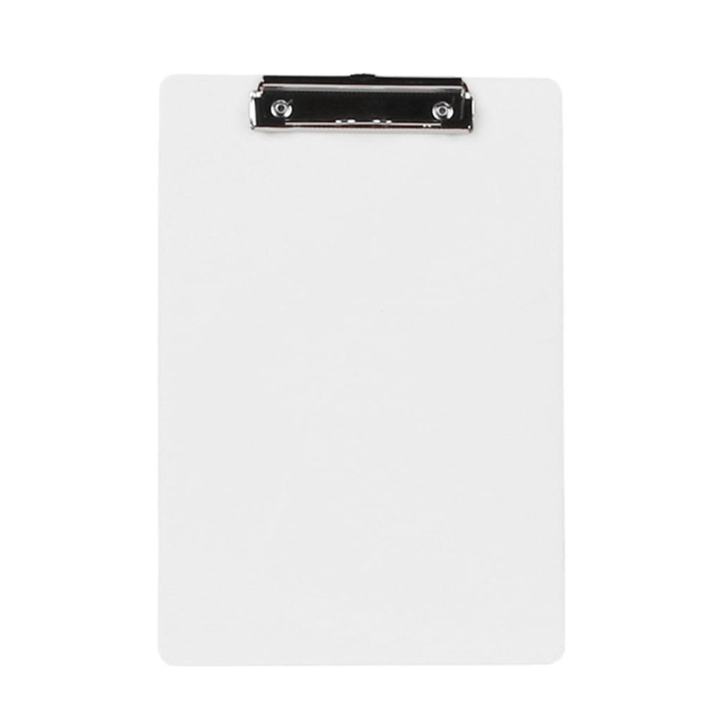 Plastic Clipboard Pad Clip Folder Document Transparent Holder Plate For Paper A4