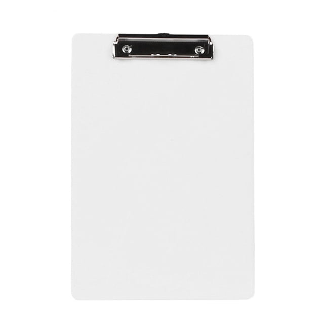 Portapapeles de 5 piezas con clip de placa de escala Carpeta transparente de plástico Tablero de escritura Carpeta de clip de papel Vogacara WJU1614-03
