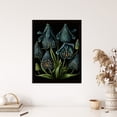 thumbnail image 4 of Fantastic Fritillaria Ernst Haeckel Style Artwork Blue Green Plant Blooming Flowers Art Print Framed Poster Wall Decor 12x16 inch, 4 of 5