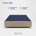 thumbnail image 2 of LASE Muebles Base para Cama Box Matrimonial Resistente para Colchón Tapiz Lino Oxford, 2 of 7