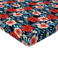 thumbnail image 2 of Ambesonne Tropical Fitted Sheet, Hibiscus Plumeria, Twin Size, Multicolor, 2 of 3