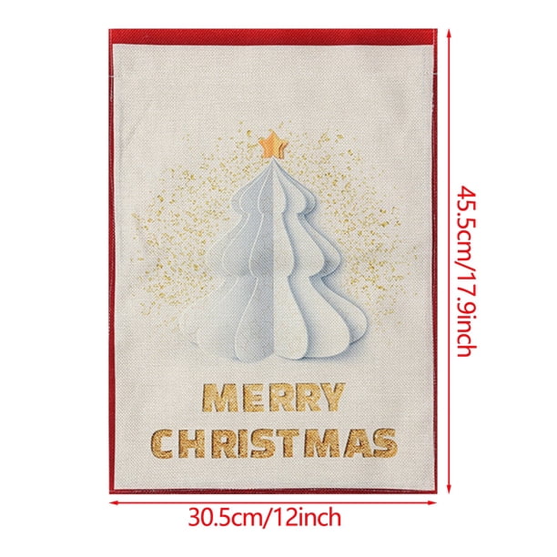 Christmas Garden Flag Vertical Double Sided Merry Christmas Yard Outdoor Decor