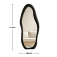 thumbnail image 4 of Super Store 63"x 24" Irregular Full Length Mirrors ,Full Body Flannel Wrapped Wooden Mirrors Leaning and Hanging for Bedroom Living Room,Black, 4 of 9