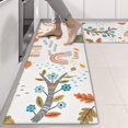 thumbnail image 2 of Kitchen Rugs Sets Of 2,White Boho Bohemia Rainbow Autumn Leaves Trees Pattern Anti Fatigue Kitchen Mat Rugs Non Slip Washable,Decorative Kitchen Floor Mats for Kitchen,Sink,Laundry,17"X47", 2 of 5