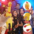 NUOLUX Rubber Squawking Chicken Toy Novelty Screaming Chicken Squeeze