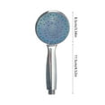 thumbnail image 3 of Meggemo Chrome 3-Spray Pattern Rain Shower Head Handheld Shower Wand Combo Durable Easy To Install Water Saving Design Perfect For Bathroom Home Daily Shower Bath Use, 3 of 6