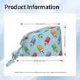 thumbnail image 6 of Kdxio Modern Ice Cream Pattern Turban Hat for Women Men Comfortable Adjustable Cleaning Working Cap with Sweatband, 6 of 8