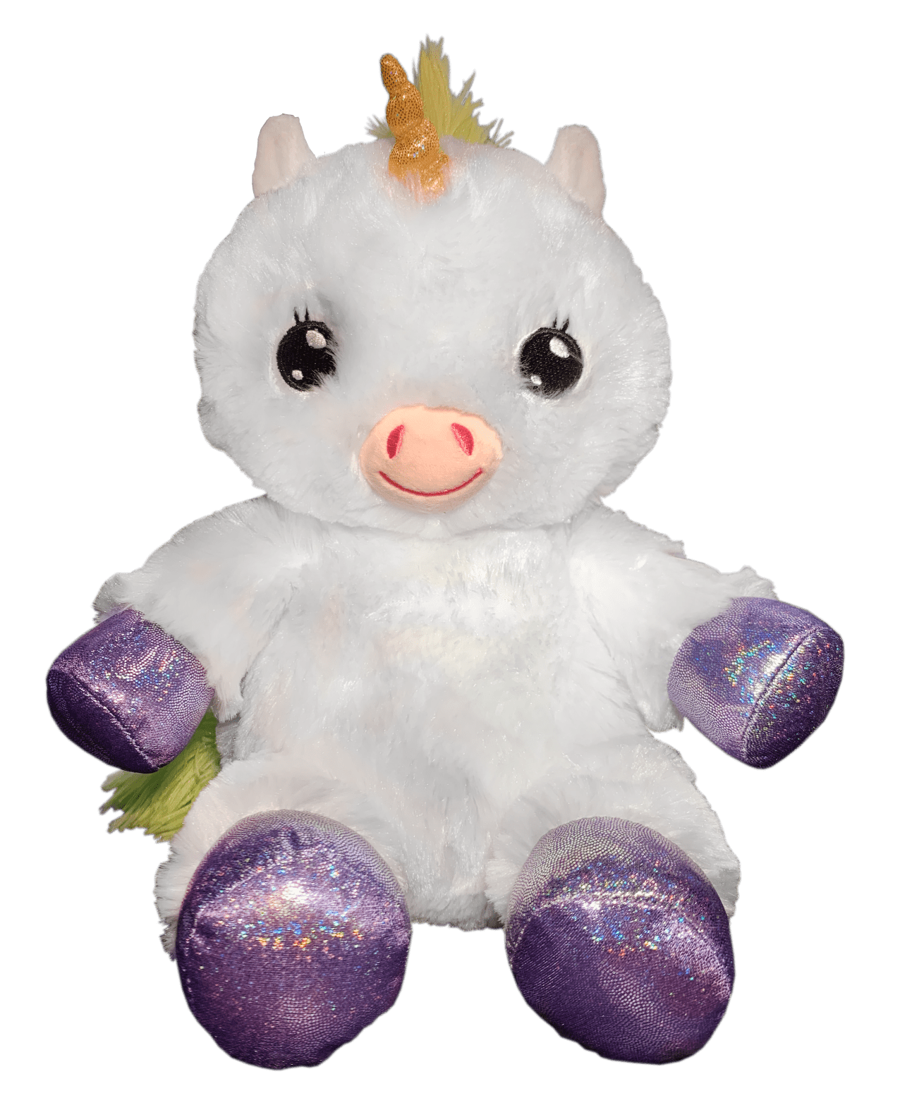 Sleeping crochet unicorn plush lavender snout