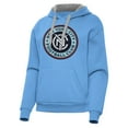 thumbnail image 2 of Women's-Antigua  Powder Blue New York City FC Victory Pullover Hoodie, 2 of 3