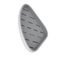 thumbnail image 4 of Estante esquinero triangular para baño, estante montado en la pared de plástico ventilado impermeable para champú, gris, 4 of 12