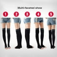 thumbnail image 4 of ZHENHONG Casual Socks for Women Sleep Leg Sculpting Slim Leg Socks Open Toe Sculpting Over The Knee Pressure Tights, 4 of 8