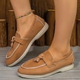 thumbnail image 6 of Sokhug Loafers for Women Slip On Shoes: Casual Comfortable Penny Loafers Ladies Dressy Walking Flats for Business Work Office, 6 of 9