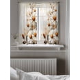 thumbnail image 5 of Spring Floral Curtains 45 Inch Length, Sheer Curtains for Bedroom Living Room Window Daisy Summer Botanical Vintage Flowers Rod Pocket Voile Drapes Kitchen Curtains Small Half Window 52"x45" 2 Panels, 5 of 6