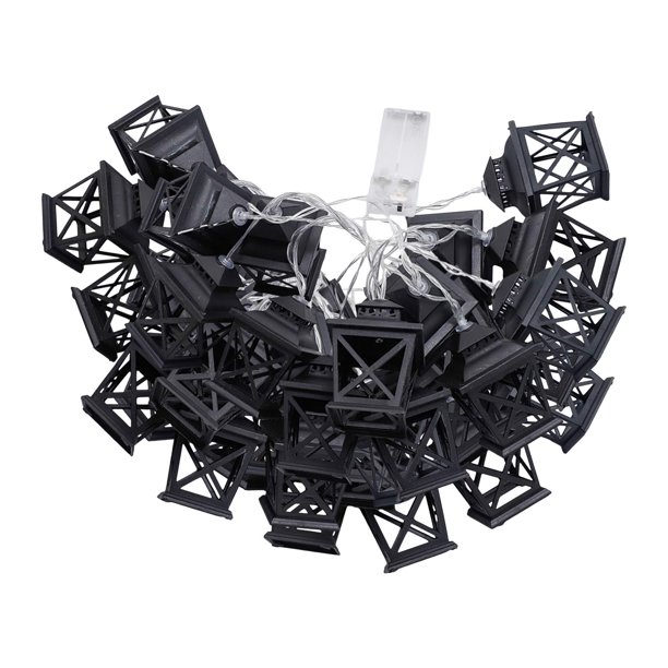 Luces de linterna LED, luces de Patio, luces exteriores decorativas duraderas, rústicas para exteriores, festivales, dormitorios, granjas, decoración 6 metros 40 LED Yinane Luces para patios