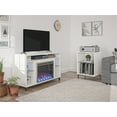 Ameriwood Home Lumina Fireplace TV Stand for TVs up to 48", White