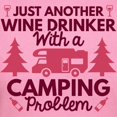 thumbnail image 3 of CafePress - Wine Drinker Camping Women's Dark T Shirt - Women's Traditional Fit Dark T-Shirt, 3 of 4