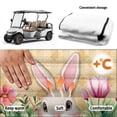 thumbnail image 6 of XYZCANDO Cute Easter Bunny Golf Cart Seat Cover | 4 Storage Pockets | Non-Slip Washable Universal Cover for 2-Seat Golf Carts, 6 of 8
