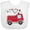 AA-White, variant on Inktastic Valentine Fire Truck with Hearts Boys or Girls Baby Bib