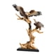 thumbnail image 4 of Escultura de resina perfecl Estatua de águila Adorno moderno con 2 águilas, 4 of 8