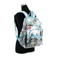 thumbnail image 6 of Eastsport Unisex Clear Top Loader Backpack, Spring Floral, 6 of 6