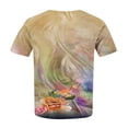 thumbnail image 4 of Patlollav Womens Plus Size Short Sleeve Tshirt 2024 Summer Floar Print Casual Crewneck Tunic Tops Loose Tee Shirts, 4 of 6