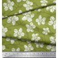 thumbnail image 2 of Soimoi Silk Fabric Leaves & Floral Artistic Fabric Prints by Yard 42 Inch Wide, 2 of 3