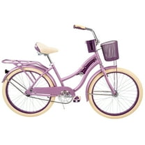 24" Huffy Nel Lusso Girls Cruiser Bicycle, 24" Wheels, Ages 12-19 Years Old, Purple, Cruiser Bike