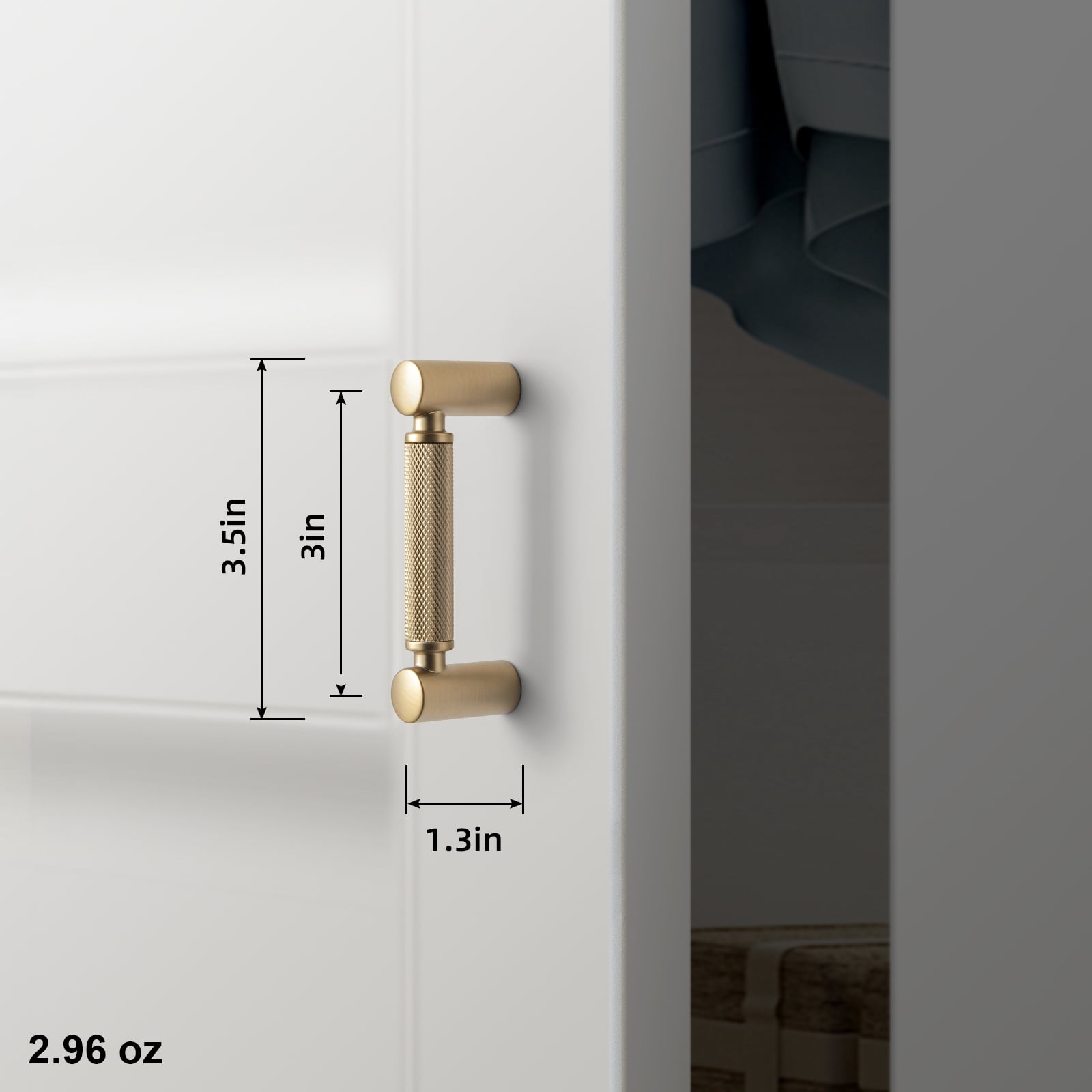 Goo-Ki 12 Pack 5''(128mm) Hole Center Satin Nickel Cabinet Pulls, Zinc Alloy Knurled Grip Cabinet Handles for Drawer,Dresser,Cupboard Wardrobe Cabinet