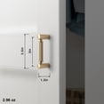 thumbnail image 3 of Goo-Ki 6 Pack 5''(128mm) Hole Center Satin Nickel Cabinet Pulls, Zinc Alloy Knurled Grip Cabinet Handles for Drawer,Dresser,Cupboard Wardrobe Cabinet, 3 of 7