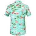 thumbnail image 3 of SSLR Hawaiian Shirt for Men Flamingo Short Sleeve Casual Button Down Shirts Summer Beach Shirt, 3 of 9