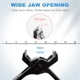thumbnail image 4 of Behome Toenail Clippers for Thick Toenails, 6 Pcs Heavy Duty Nail Clipper Set for Seniors & Men, Angled Head Large Toe Nail Clippers with Wide Opening, Long Handle & Case, 4 of 8