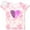 Tie Dye Heart, variant on Girl's Sequin Tee Shirt with Hair Scrunchie